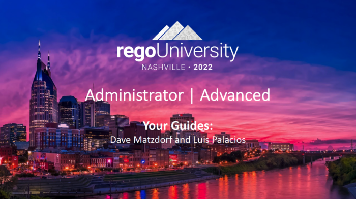 Clarity Administrator | Advanced - RegoU 2022