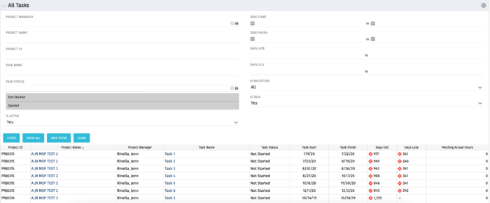 All Tasks - Postgres