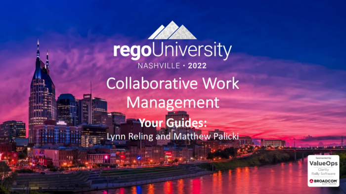 Collaborative Work Management - RegoU 2022