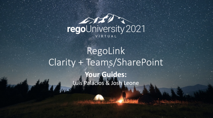 Clarity + Teams / SharePoint - .mp4 - RegoU 2021