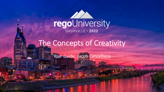 The Concepts of Creativity - RegoU 2022