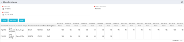 My Allocations - Postgres