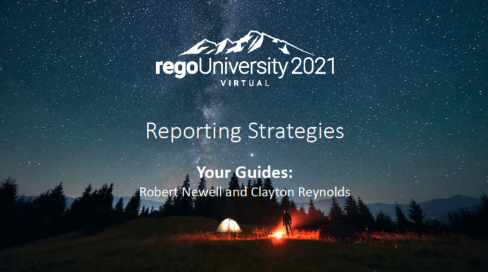 Reporting Strategies - .mp4 - RegoU 2021