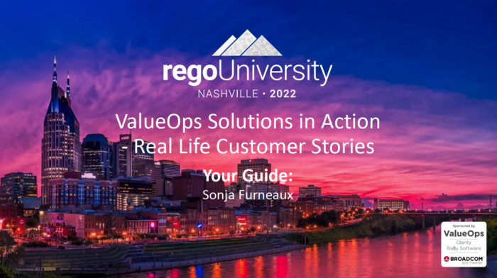 ValueOps Solutions in Action | Real Life Customer Stories - RegoU 2022