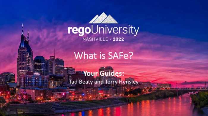 What is SAFe? - RegoU 2022