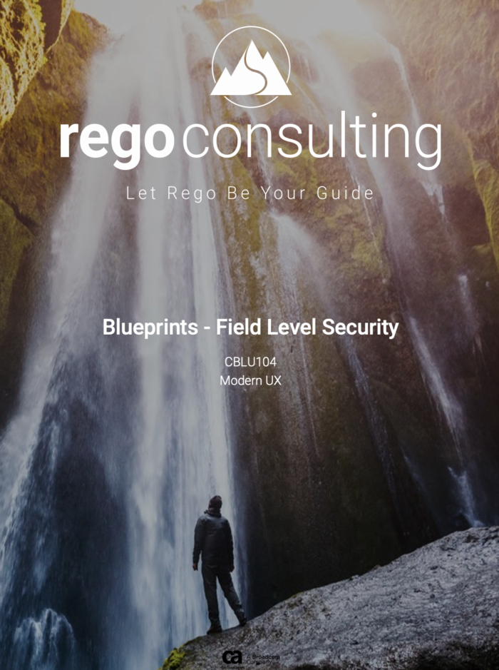 Blueprints – Field Level Security QRG - MUX