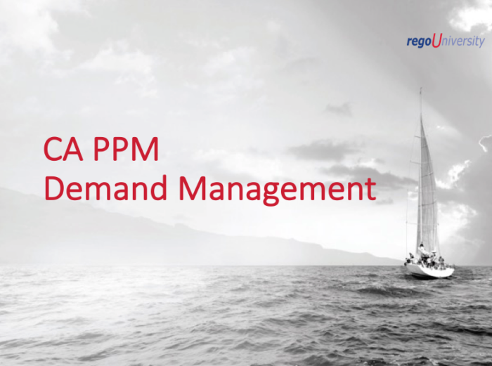 CA PPM Demand Management