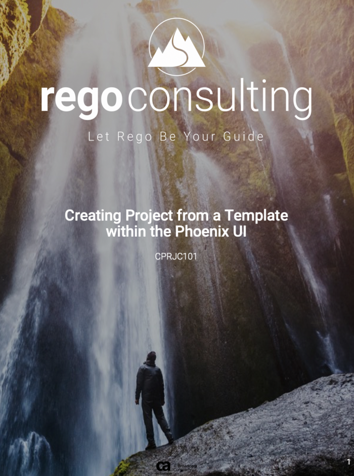 Creating Project from a Template QRG – Classic PHX UX