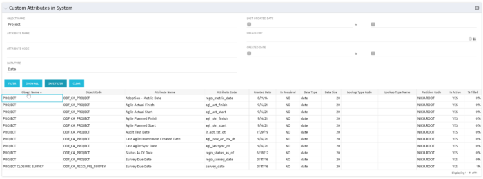 Custom Attributes in System - SQL