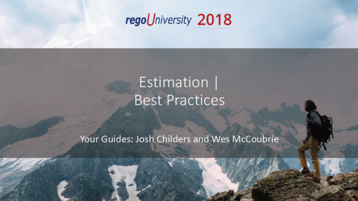 Estimation | Best Practices