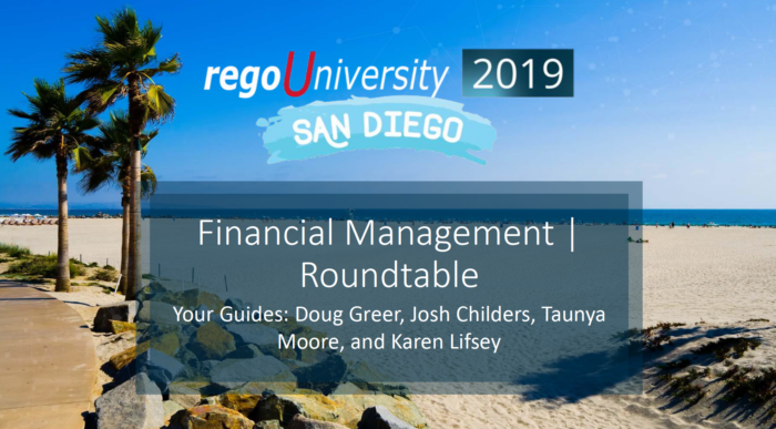 Financial Management | Roundtable – RegoU 2019