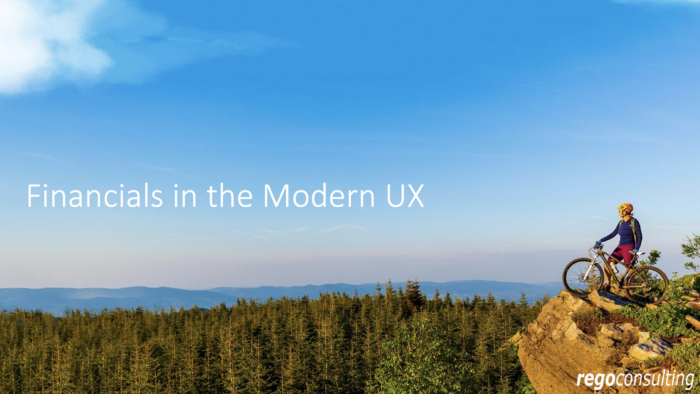 Financials in the Modern UX