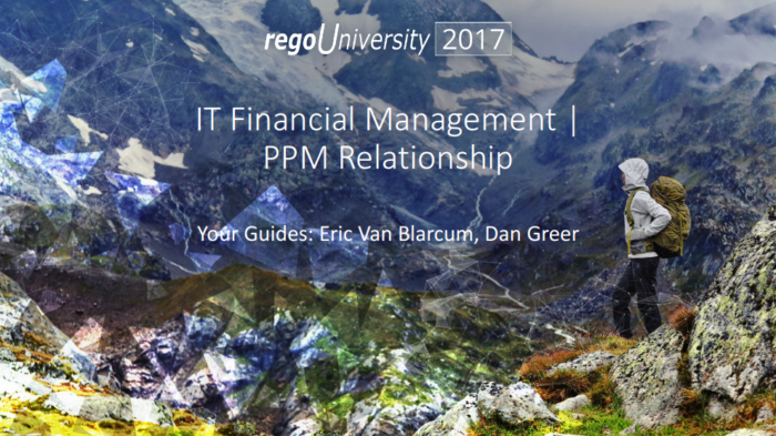 ITFM | PPM Relationship – regoU 2017