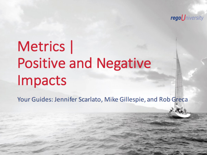 Metrics | Positive and Negative Impacts