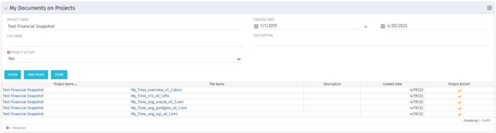 My Documents on Projects - SQL