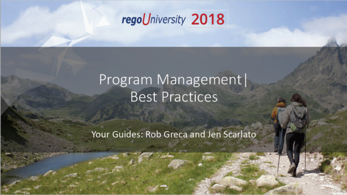 Program Management | Best Practices