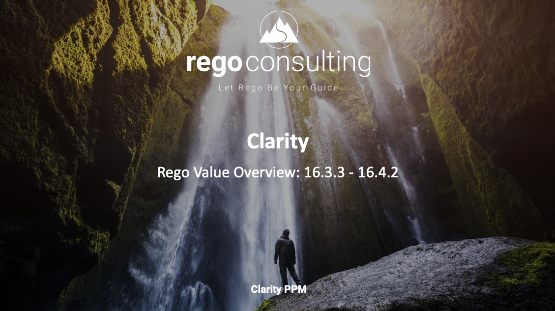 Clarity Upgrade Value Overview - v16.3.3-16.4.2