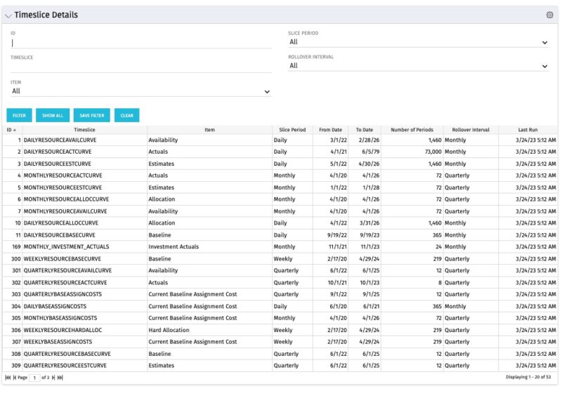 Timeslice Details - SQL - RegoXchange