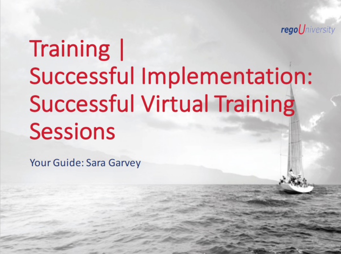 Training | Successful Implementation: Successful Virtual Training Sessions