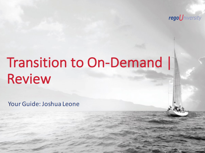 Transition to On-Demand | Review