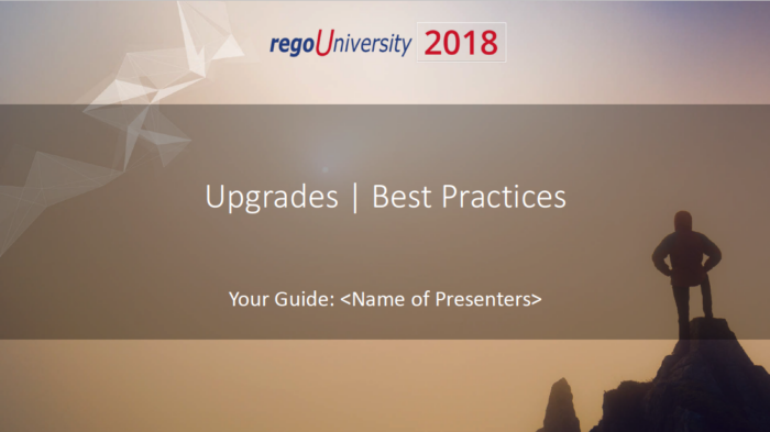 Upgrades | Best Practices