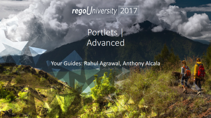 Portlets | Advanced – regoU 2017