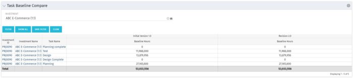 Task Baseline Compare - Oracle