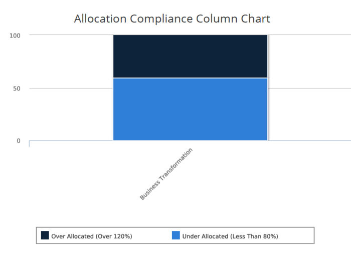 Allocation Compliance Column Chart (JS Report)