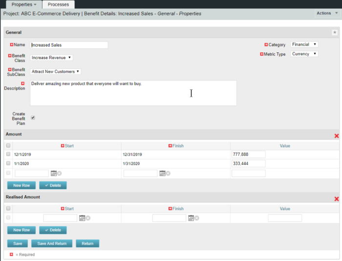 Financial Benefit Details Rollup - Oracle