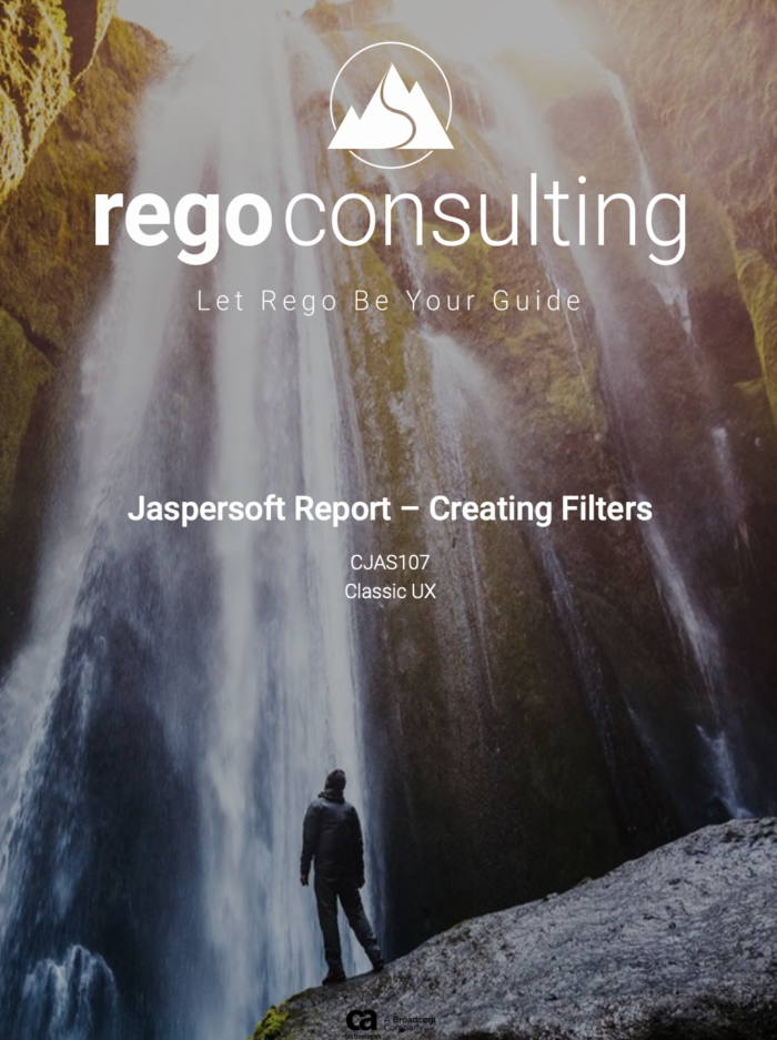 JS Reporting – Creating Filters QRG