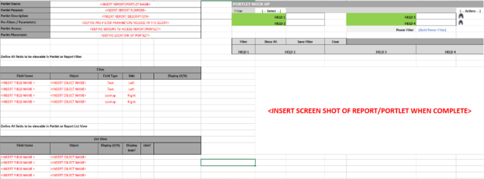 Portlet Mockup Template