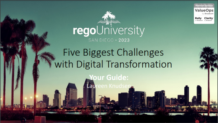 Five Biggest Problems with Digital Transformation – RegoU 2023