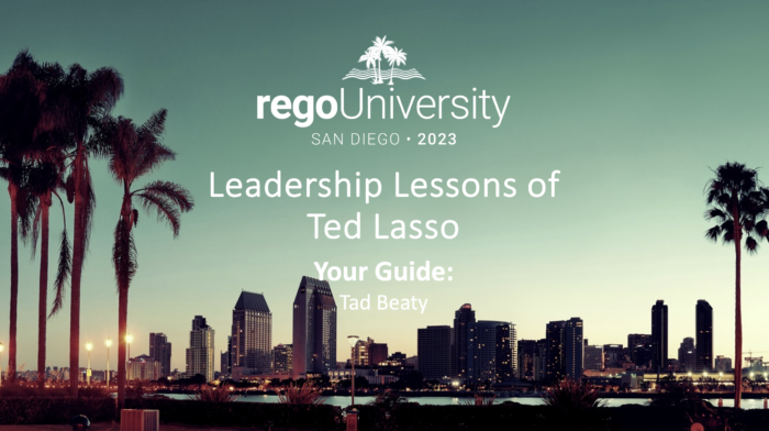 The Agile Leadership Lessons of Ted Lasso – RegoU 2023