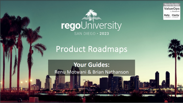 Product Roadmaps – RegoU 2023