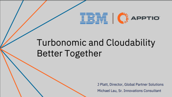 Turbonomic and Cloudability Better Together – RegoU 2023