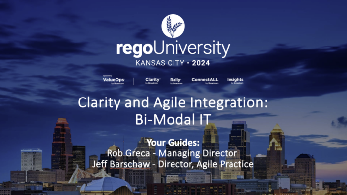 Clarity and Agile Integration – RegoU 2024