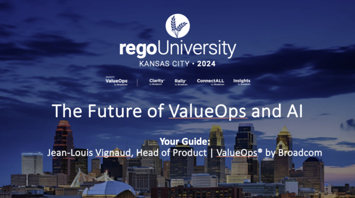 The Future of ValueOps and AI – RegoU 2024