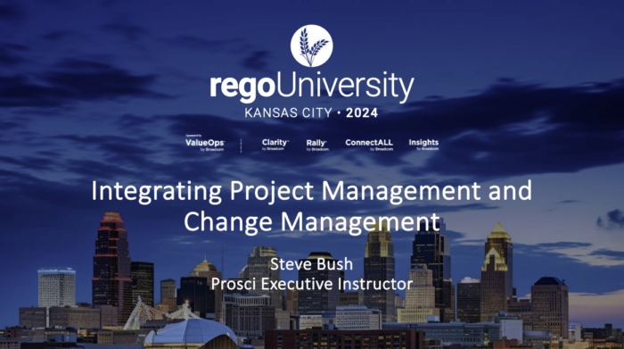 Integrating Project Management & Change Management – RegoU 2024