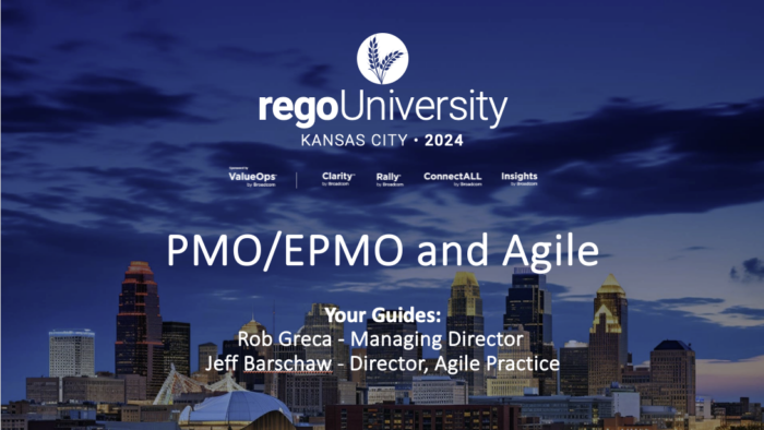 PMO/EPMO and Agile – RegoU 2024