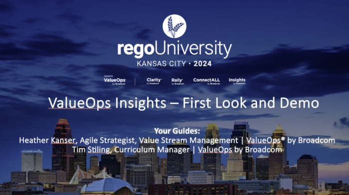 ValueOps Insights – RegoU 2024