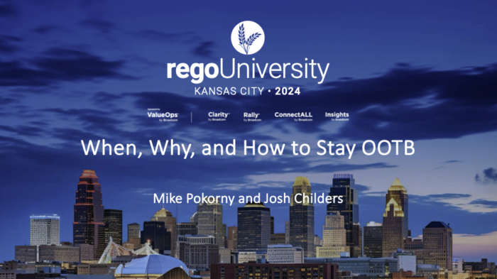 When, Why and How to Stay Out of the Box – RegoU 2024