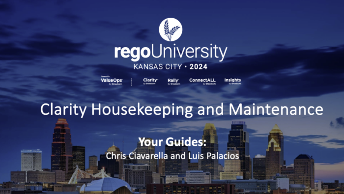 Clarity Housekeeping & Maintenance – RegoU 2024