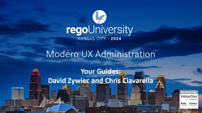 Modern UX Administration – RegoU 2024