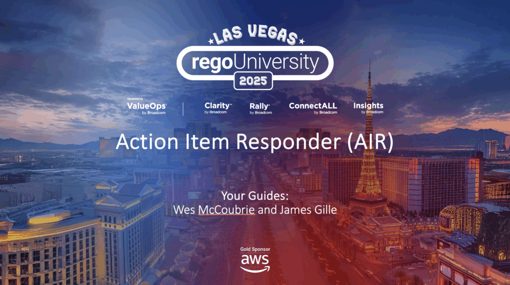 Action Item Responder (AIR) – RegoU 2025 - RegoXchange