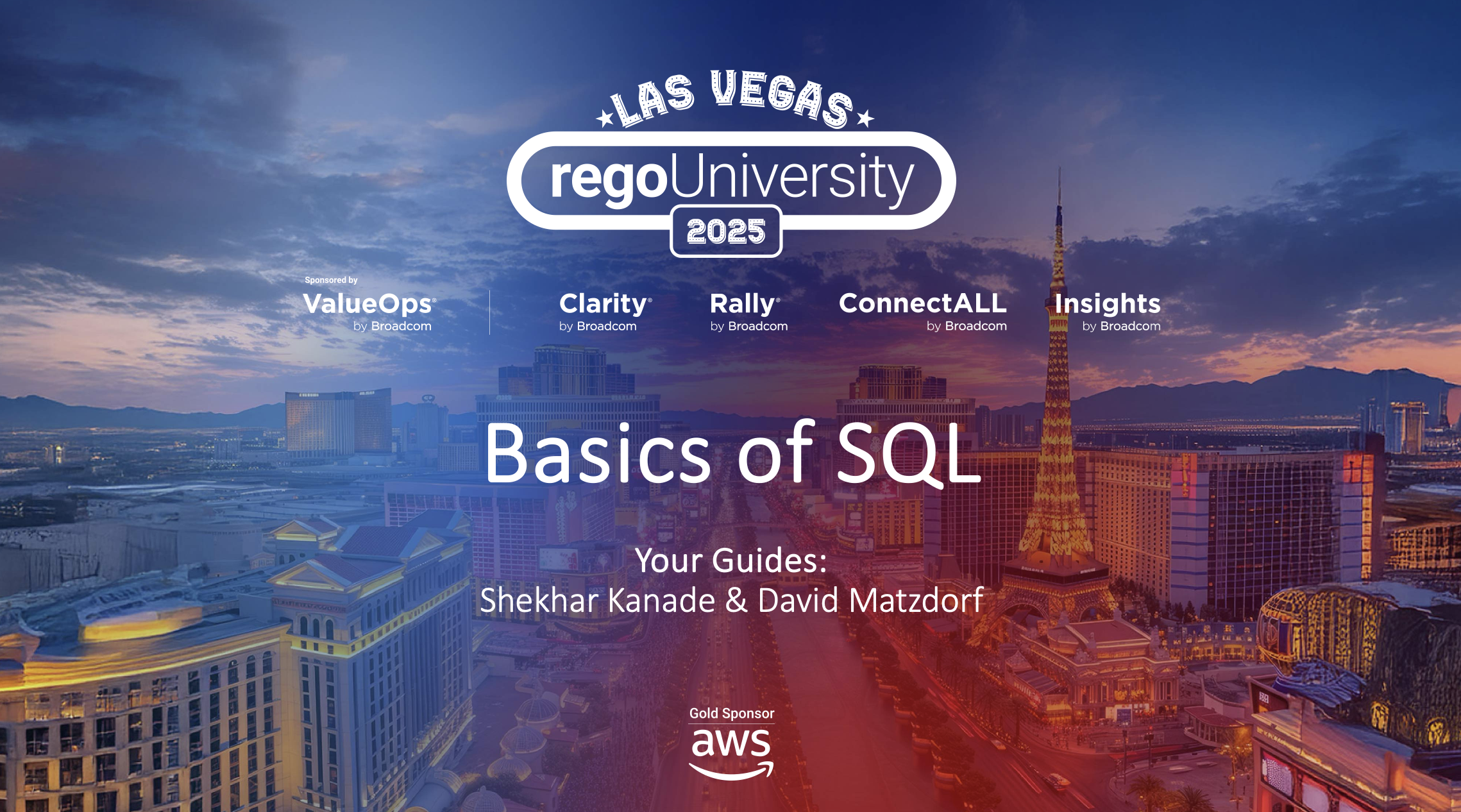 Basics of SQL – RegoU 2025