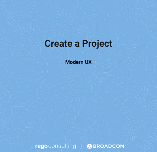 QRG - Create a Project - Modern UX 16.4