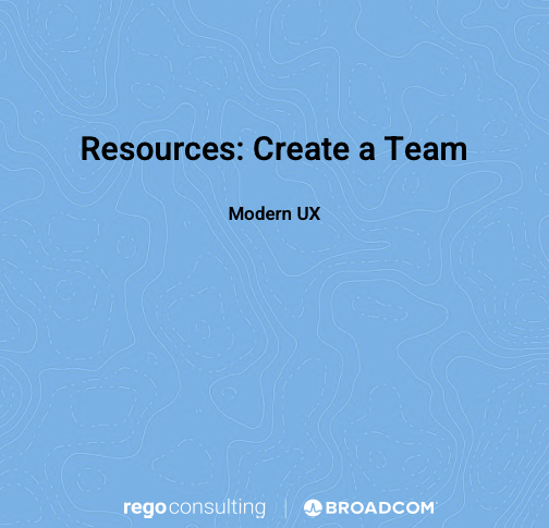 QRG - Creating Teams - Clarity - Modern UX 16.4
