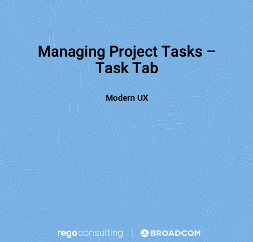 QRG - Managing Project Tasks – Task Tab - 16.4