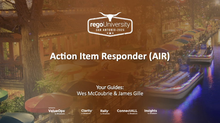 Action Item Responder – RegoU 2026